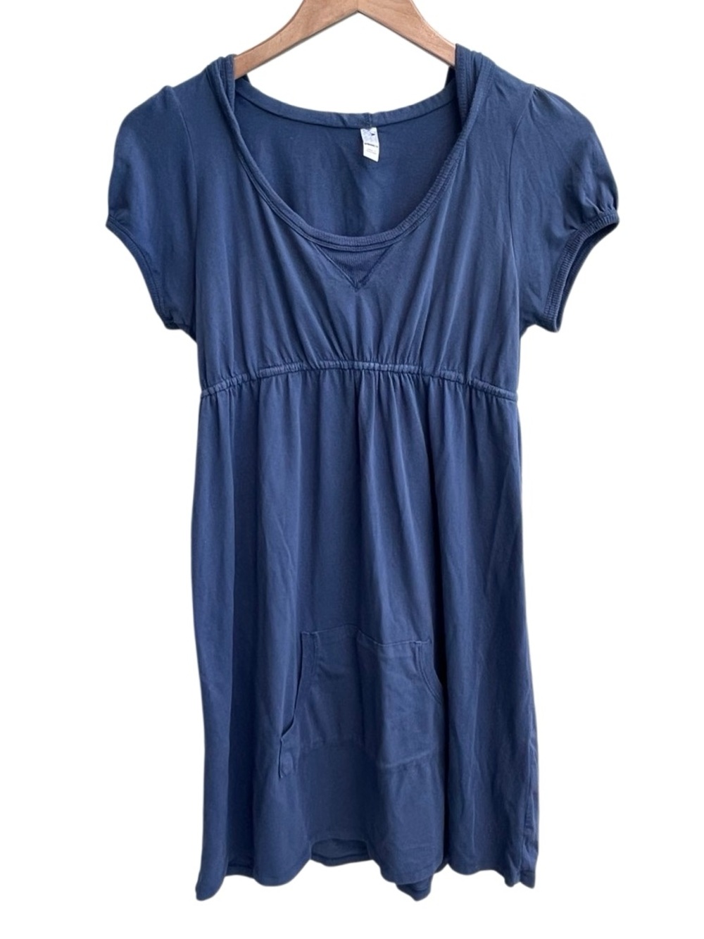 Tresics Blue Swim Cover Up Dress Size Large Hooded Beach Coverup
